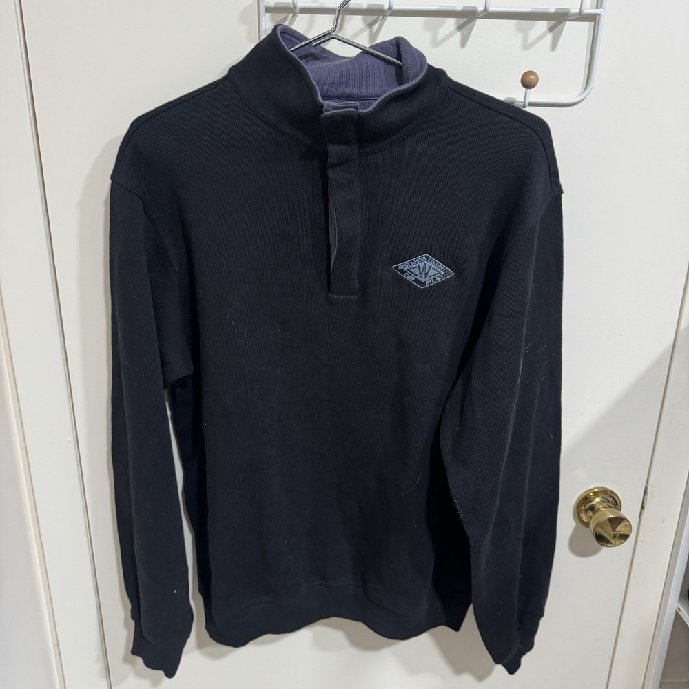 Gear for Sports Pullover Sweater 1/4 Button WESTCHESTER COUNTRY CLUB Men Medium